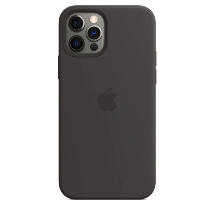 Чехол Apple iPhone 12 | 12 Pro Silicone Case with MagSafe - Black (MHL73)